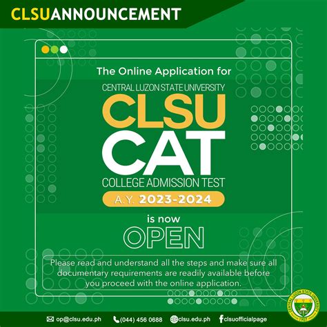 Announcement I CLSU .